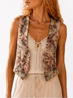 Vintage Floral Vest